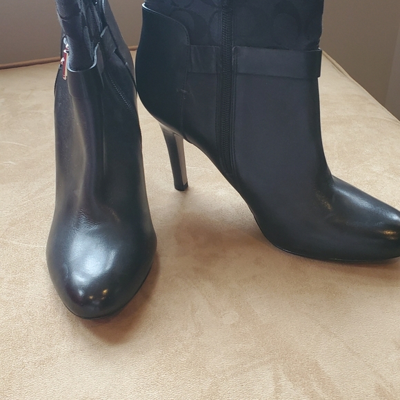 Coach booties Black Leather - Picture 1 of 5